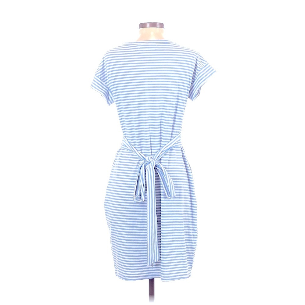 NWOT Merokeety Women’s Blue Striped Dress M - Picture 4 of 5
